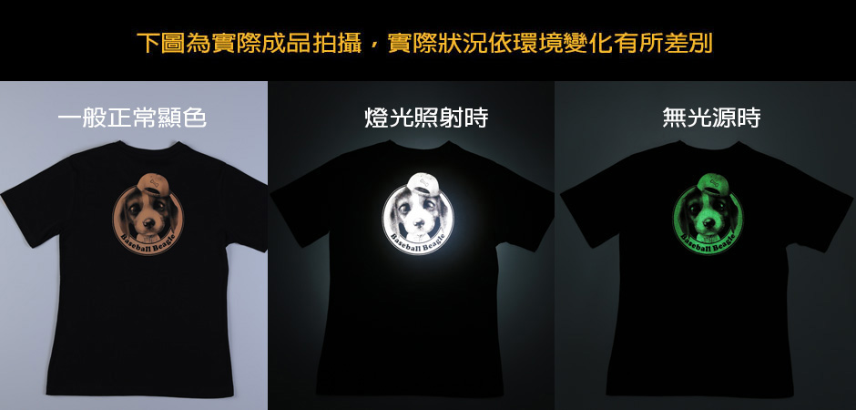 反光+夜光效果