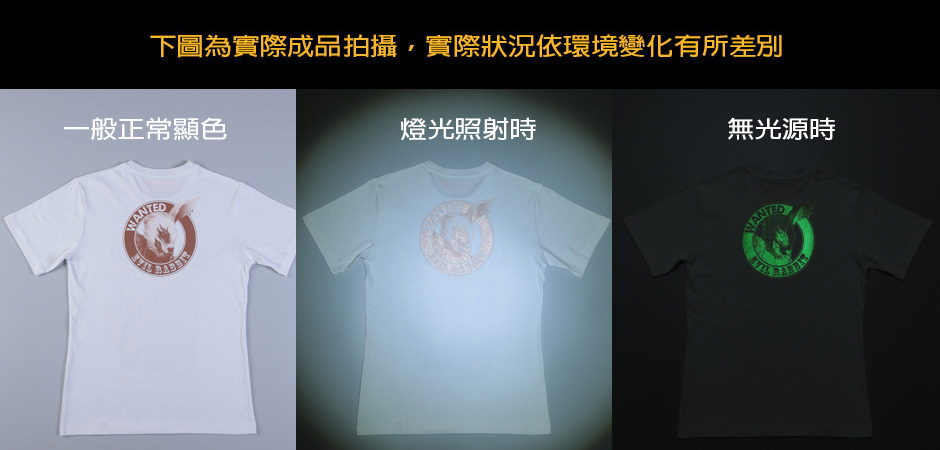 反光+夜光效果