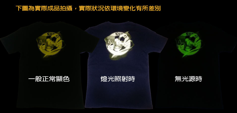反光+夜光效果