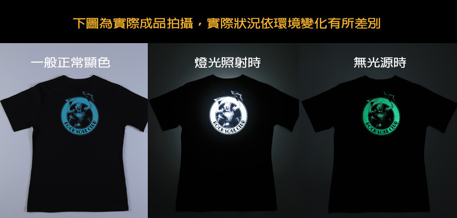 反光+夜光效果