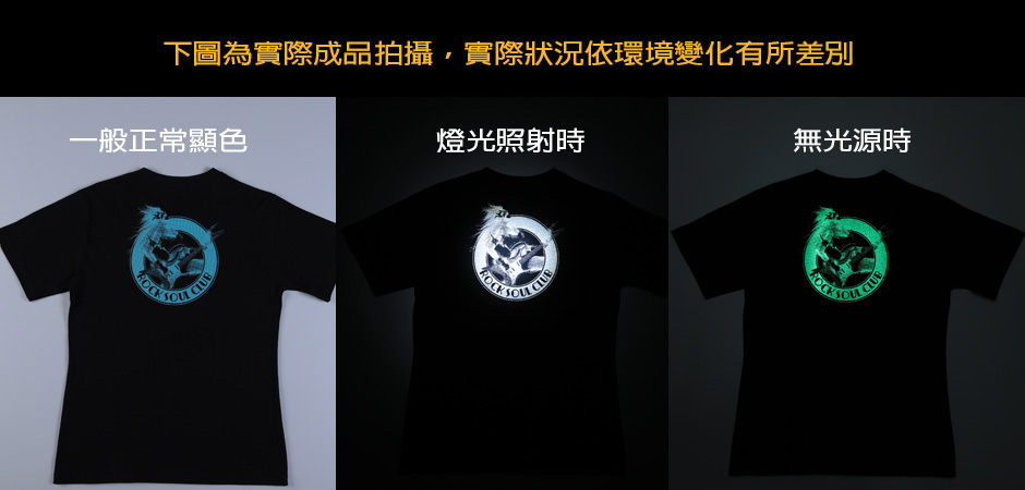 反光+夜光效果