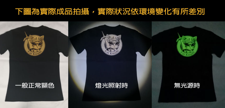 反光+夜光效果