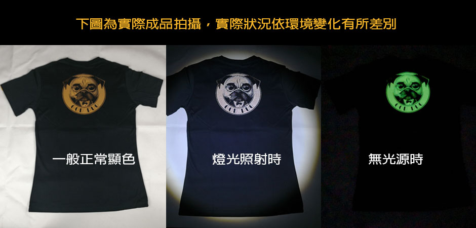 反光+夜光效果